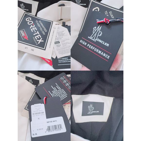 MONCLER GRENOBLE GORE-TEX  ski pants white XL - Picture 12 of 12